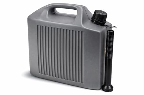 HELGUEFER - Bidon Gasolina 17L | Garrafa Gasolina PEHD con Vertedor | Deposito Resistente y de Calidad | Transporte y Almacenaje Seguro de Gasoil, Uso Profesional o Doméstico