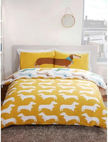 Rapport Bettbezug, Polycotton, Ocker, King Size