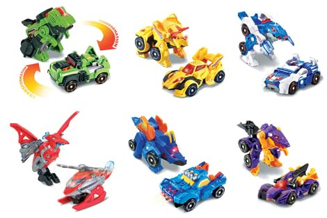 Véhicule interactif transformable Vtech Switch et Go Dinos Modèle aléatoire
