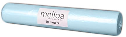 MELLOA Nappy bin refill liner compatible with: Tommee Tippee Sangenic Tec Twist and Click Spross Ubbi Magic and others models (Blue, 50m)