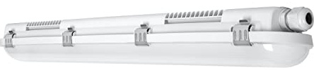 LEDVANCE Feuchtraumleuchte LED: für Decke/Wand, DAMP PROOF VALUE, 9 W, 220…240 V, Ausstrahlungswinkel: 115, Cool White, 4000 K, Gehäusematerial: Polycarbonat (PC), IP65, 1-er-Pack