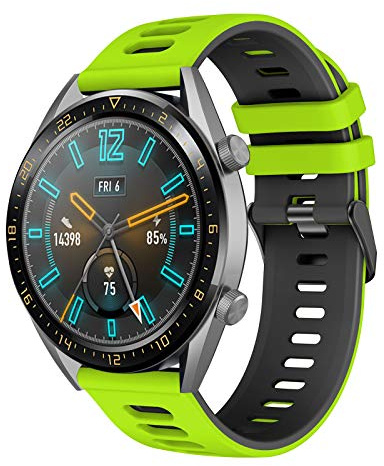 YASPARK 22mm Silicone Strap for Huawei Watch GT3 46mm, Huawei Watch GT2 46mm, GT 46mm, GT Runner 46mm, GT2 Pro, GT3 Pro, GT2e, GT Active, Galaxy Watch 3 45mm, Galaxy Watch 46mm, Gear S3 Frontier