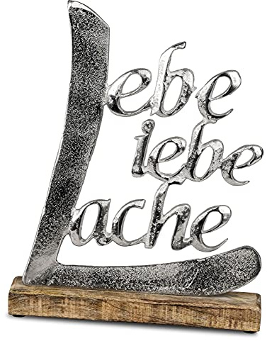 Schriftzug Lache Liebe Lebe