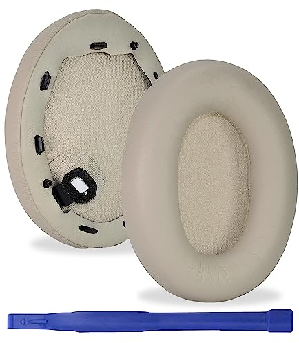 Aiivioll Replacement Earpads for Sony WH-1000XM4 (WH1000XM4) Headphones, Ear Cushions with Protein Leather and Noise Isolation Foam (Silver)