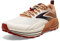 Brooks Men's Cascadia 16 Sneaker, White/Biscuit/Rooibos, 8.5 UK