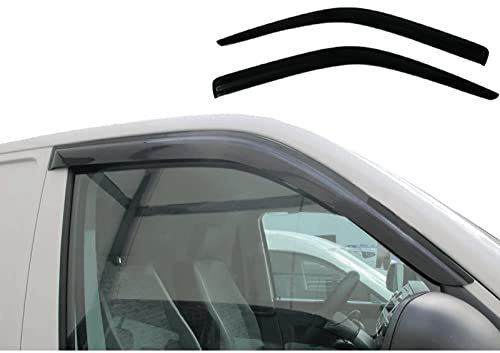 AMPACO Autofenster Windabweiser Visier für VW Transporter Camper T5 2003-2015, Vorn und Hinten Regenabweiser Autofenster Regenschutz Seitenscheiben Fenster Vent Visiere Abweiser