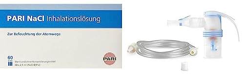 PARI NaCl Inhalationslösung, 2 x 60 Stück | 2er Pack & 023G3510 COMPACT2 Year Pack, 100 g