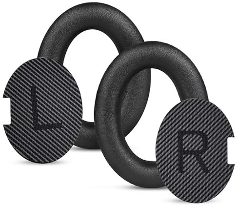 Replacement Ear-Pads Cushions for Bose QuietComfort QC-35 QC-35-ii QC-25 QC-15 QC-2 Headphone, Ae2/Ae2i/Ae2W SoundLink SoundTrue Around-Ear, with Softer Protein Leather (Balac)