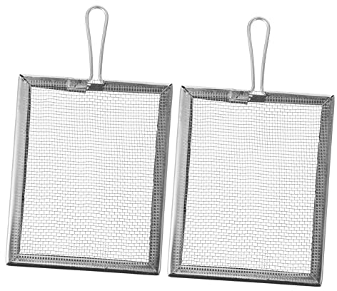 Anneome 2pezzi Filtri Quadrati Inossidabile per Filtraggio Polimeri Utensili per Ceramica e Scultura Facili da Pulire e Riutilizzabili