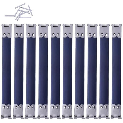 10 cierres internos de metal con cierre flexible, bisagras de marco con clip de resorte, accesorios para manualidades (10 cm)