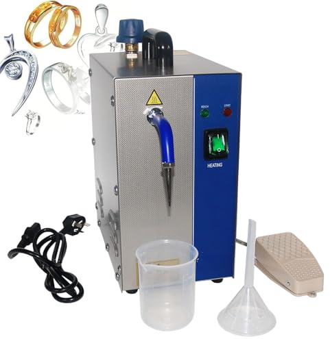 forplubossmmp Limpiador A Vapor Profesional para Joyas, para Limpiar Joyas De Plata Y Oro, con Volumen De 2/4L, De Acero Inoxidable, con Indicador E Interruptor De Calentamiento, 1300 W/2200 W,2L