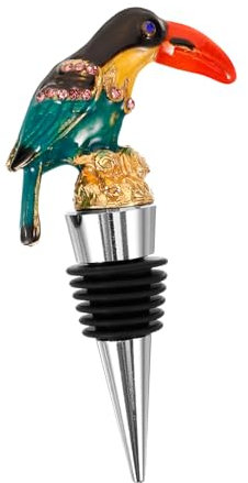 ROMISBABA Tierischer Weinkorken Schnapsausguss Weingläser Öffner Weinregal Korkenzieher Becher Stopper Flasche Vakuumstopfen Wein Dekantieren Weinbelüfter Ausgießer Zinklegierung