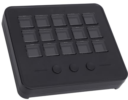 Bewinner LCD Custom Keyboard for Stream Control Deck with 15 Customizable Keys, Studio Controller Gaming Workflow Macro Keypad for OBS PC