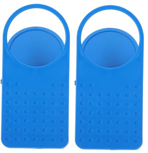 Clip para Portavasos 2 Piezas de Plástico Azul Portátil