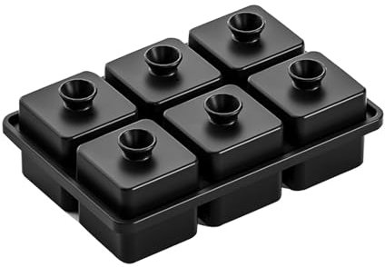 Set di stampi professionali per cubetti di ghiaccio a rombo in silicone per cocktail e whisky