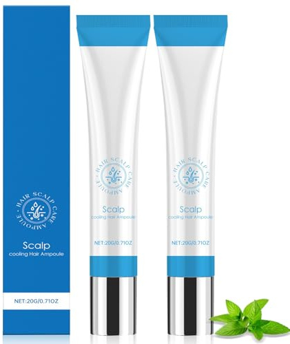 2Pcs Scalp Serum, Scalpy Hair Growth Serum for Hair Loss, Scalp Cooling Hair Ampoule, Scalp Massager Treatment for Women and Men, Non-Greasy, Lightweight, Exfoliate Dandruff (D)
