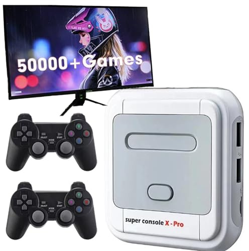COVOZAMA Super Console X PRO Retro Video Game Console,Video Game Console Systems for 4K TV HD/AV Output,30,000+ Classic Games, 70+ Emulators for PS1/PSP/N64/DC &（256G Card）