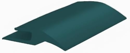 Roppe Vinyl Ceramic Wood Carpet Transition Profile #182, Peacock, 3/8 H X 12' L X 1-1/2 W