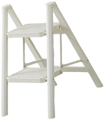 1. Taburete Plegable Resistente De Acero Dulce Escalera Compacta Antideslizante Para Personas Mayores Y Almacenamiento Que Ahorra Espacio Escalera Plegable Delgada Y Transportable