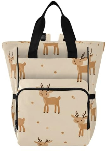 Ttgoth Sac à dos à langer imperméable avec porte-biberons isothermes, sac à dos de voyage multi-poches avec sangles de poussette pour maman et papa