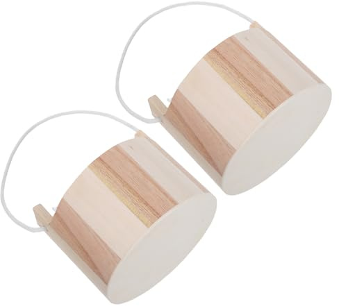 Gatuida Kleiner Saunaeimer mit Seilgriff – 10cm Kleiner Holzeimer für Badesalz und Saunazubehör Handgefertigter Spa Duscheimer für Dampfbad und Wellness