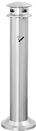 Standaschenbecher | Metalldesign für Innen / Außen | Leicht zu reinigen | Ideal für Raucherbereiche