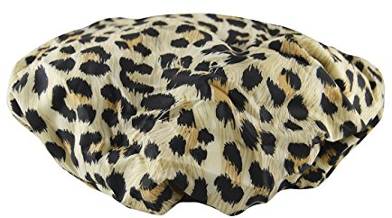 Betty Dain Stylish Design Terry Lined Shower Cap, The Socialite Collection, safari Spots