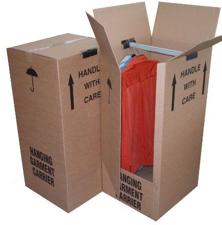 Globe Large Strong Wardrobe Garment Double Wall Removal Boxes - Select Qty (5)