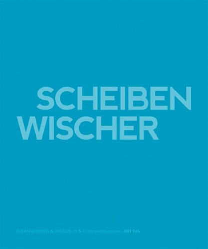 Rannenberg und Friends Brillenputztuch 'Scheibenwischer' - Buchstabenmuster, Reinigungstuch, Handtuch, 15 x 18 cm, gestreift