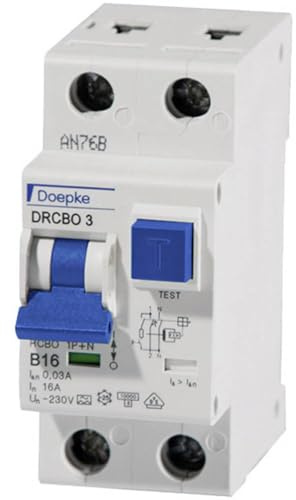 Doepke FI/LS-Kombination DRCBO3 B16/0,03/1N-A Kombination FI-Schalter/Leitungsschutzschalter 4014712220621