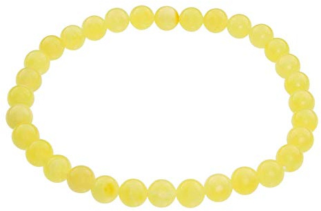 Armband - Kugel 6 mm - Bernstein mit,