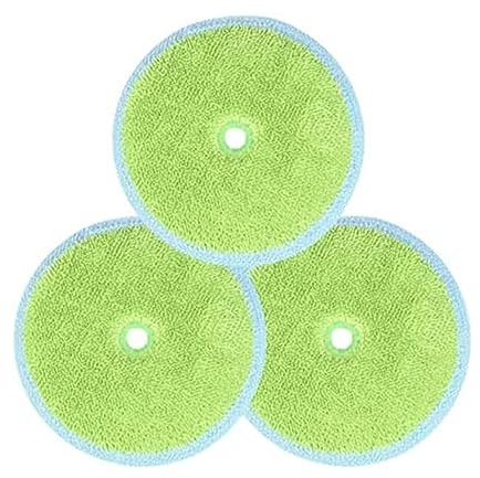 EVERYBOT Replacement Accessory of Three-Spin and Edge, Washable Microfiber Mop Pads for Robot (6pcs)