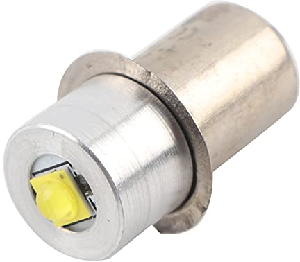 Fafeicy Bombilla de Linterna LED, P13.5S 3W Bombilla de Reemplazo de Conversión de LED Lámpara de Antorcha Trabajo de Emergencia, Linternas de Mano Básicas (4—12V)