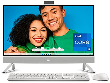 Dell Inspiron 7720 All-in-One Desktop - 27 Inch FHD Touchscreen Display, Intel Core i7-1355U, 32GB RAM, 512GB SSD + 1TB HDD, NVIDIA GeForce MX550 GDDR6, Windows 11 Pro, Services Included - White