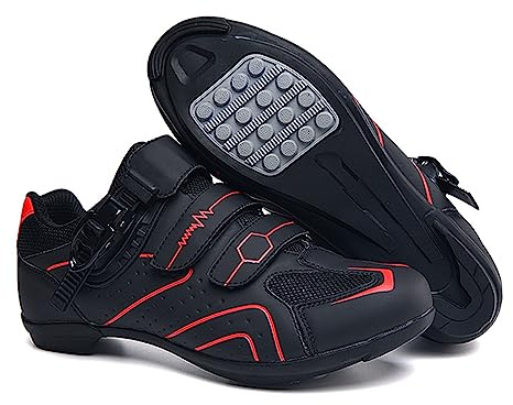 Hixingo Fahrradschuhe Herren Damen, Rennrad Und Mountainbike Schuhe Mit Gummisohle, Atmungsaktive Sneaker rutschfeste No-Lock Fahrradschuhe MTB Schuhe
