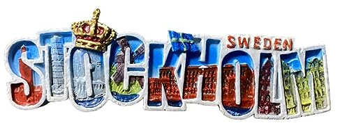 Moiilvcla Stockholm Schweden Kreative Buchstaben Kühlschrank Magnet Reise Souvenir 3D Kühlschrank Dekoration Magnet Aufkleber Handwerk Kollektion