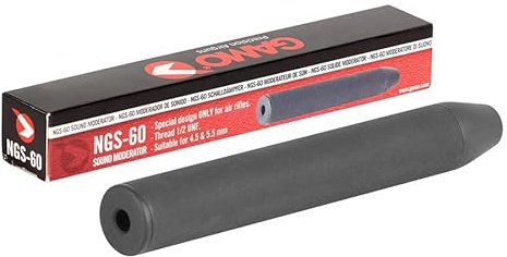 Moderador de sonido NGS-60 | Silenciador de rosca para carabinas airsoft