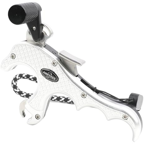 wolfman Bogenschießen Compound Bogen Freigabe 4 Finger Spannhilfen Daumenabzug Schnellspanner für Compoundbogen