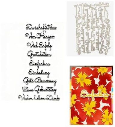 Deutsche Wunsch Wörter Stanzschablonen Deutsch Schriftarten Deutsch Stanzen für DIY ScrapBooking Album Dekorative Papier Handwerk und Karten Herstellung