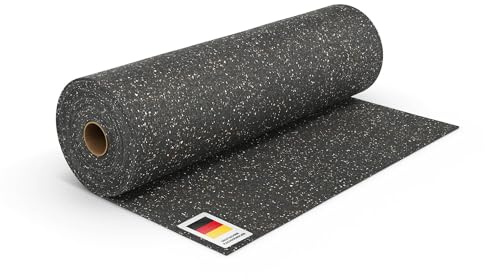 blizz-z Profi Bautenschutzmatte Stärke 8 mm - Breite: 125 cm x Länge: 8 m | Schutzlage für Baumaterialien, Dachbegrünung, Stelzlagern aus PUR-Gummigranulat