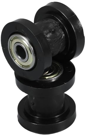 HORIALENCE Rouleau De Guidage Tendeur De ChaîNe De Moto Universel 8Mm Plastique Et Acier AntidéRapant Pour AméLiorer Stabilité Et DuréE De Vie Du Tendeur