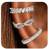 Dochais Ear Cuff Orecchini Non piercing, Ear Cuff Donna Chunky Earcuff Orecchini Senza Buco alla a clip per Cartilagine Earcuffs a clip per Ragazze Ipoallergenici Regalo di Gioielli Argento/Oro
