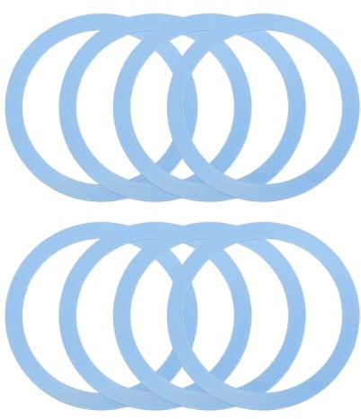 sourcing map Lot de 8 anneaux adaptateurs magnétiques universels pour chargeur sans fil magnétique - Kit de conversion autocollant pour coque de téléphone, bleu ciel