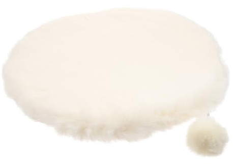 TOGEVAL Katzen Schlafmatte Rund 40cm Wärmekissen Mit Weichem Plüschbezug Haustierbettkissen Warm rutschfest Katzenbett Für Katzen Welpen Winter