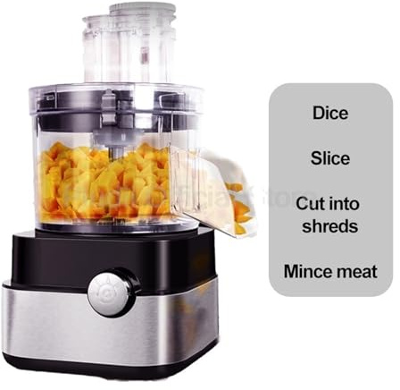 Compatible avec le coupe-légumes électrique professionnel 600 W, robot culinaire réglable à 3 vitesses, découpe en dés, tranchage, déchiquetage for cuisine de restaurant(10x10x10mm,220V)