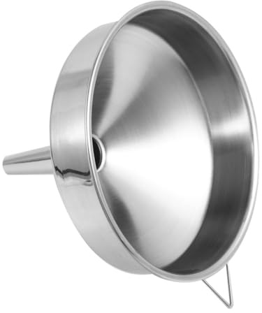 LALADEFIEE Entonnoir Industriel Acier Inoxydable Épais à Large Bouche Grand Calibre pour Transfert Rapide de Liquides Automobiles et Carburant Robuste et Réutilisable pour Voitures et Camions