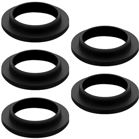 5 juntas tóricas para fregadero y lavabo, juntas de labios de goma para desagüe de trinquete de lavabo de baño, prevención de fugas de agua