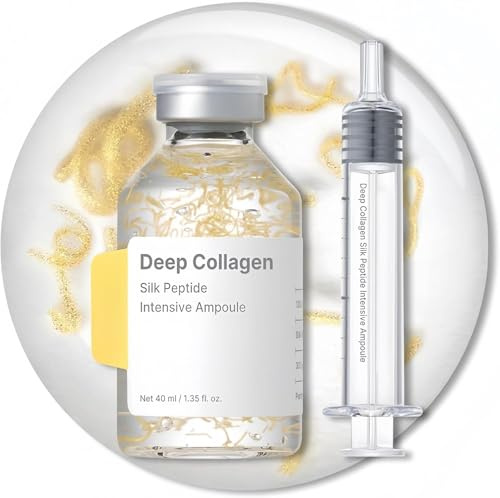 Sérum visage aux peptides de collagène, sérum hydratant, raffermissant et illuminateur, ampoule anti-âge pour femmes, lisse les ridules, convient à tous les types de peau.