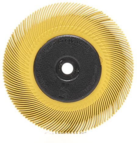 Scotch-Brite(TM) Radial Bristle Brush, Aluminum Oxide, 6000 RPM, 6 Diameter x 7/16 Width, 80 (Pack of 1)