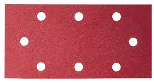 Bosch 2609256B01 Sanding Sheets Pack of 10 for AEG and Black + Decker Orbital Sanders 93 x 230 cm Number of Holes 8 Grit 40